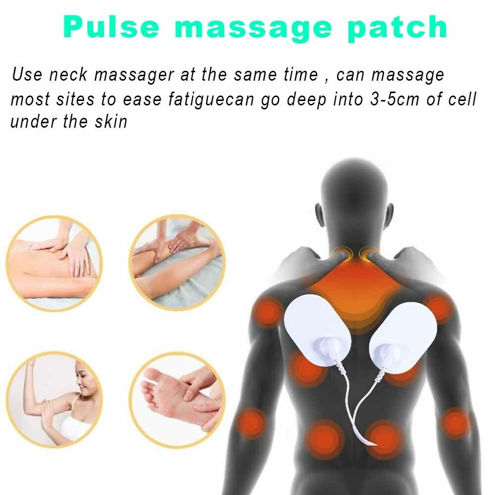 Electric Tens Unit Pulse Neck Massager Magnetic Pulse Therapy Vertebra Relax BapMagic