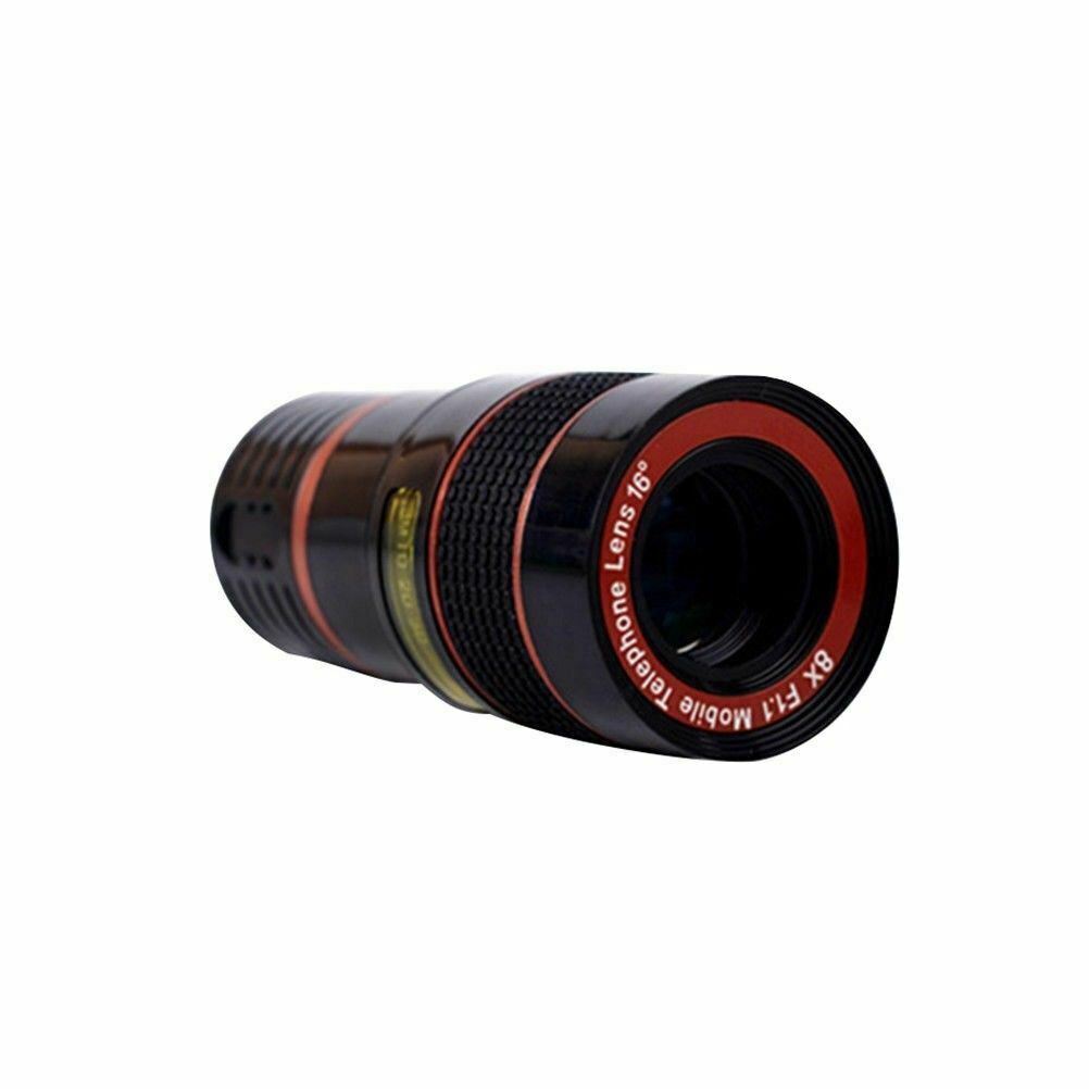 HD 8X Clip On Optical Zoom Telescope Camera Lens For Universal Mobile Cell Phone BapMagic