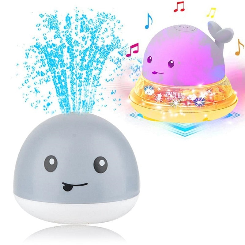 New Baby Bathroom Bath Electric Induction Whale Spray Small Toy BapMagic