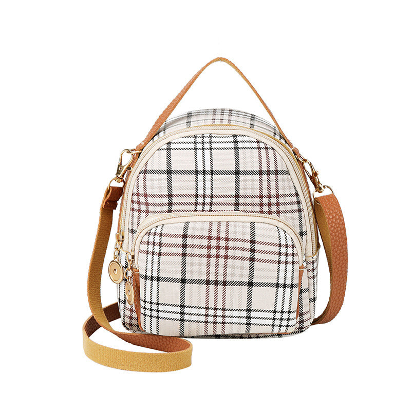 Personality Bags Casual Plaid Backpack Portable BapMagic