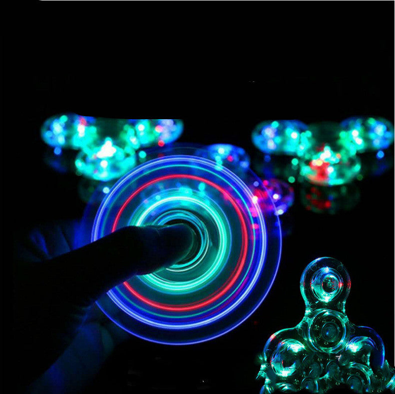 Luminous LED Light Fidget Spinner Hand Top Spinners Glow in Dark Light BapMagic