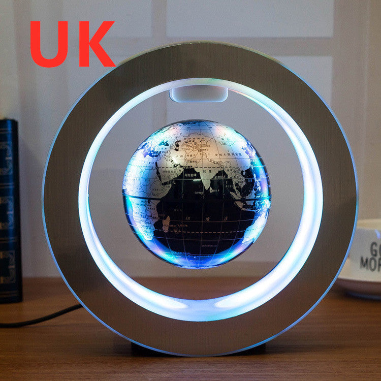 Round LED World Map Floating Globe Magnetic Levitation Light Anti Gravity Magic BapMagic