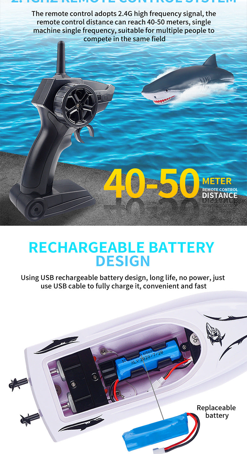 New Electric Shark RC Boat BapMagic