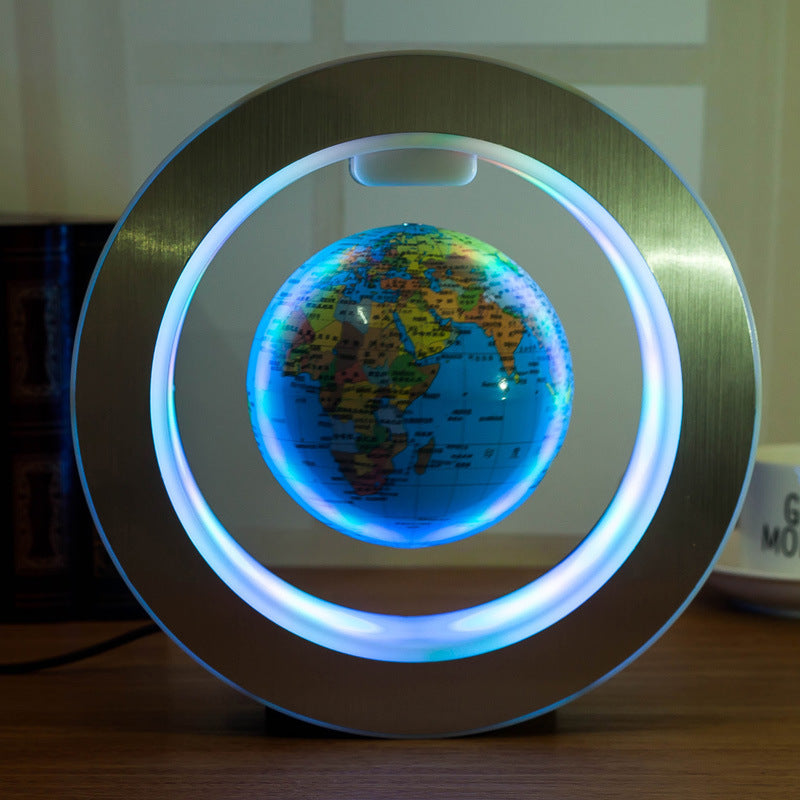 Round LED World Map Floating Globe Magnetic Levitation Light Anti Gravity Magic BapMagic