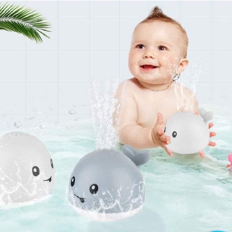 New Baby Bathroom Bath Electric Induction Whale Spray Small Toy BapMagic