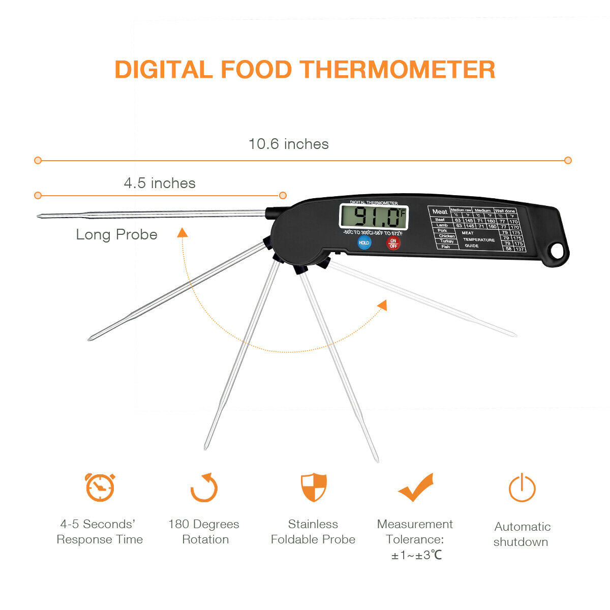Digital Cooking Meat Thermometer BapMagic