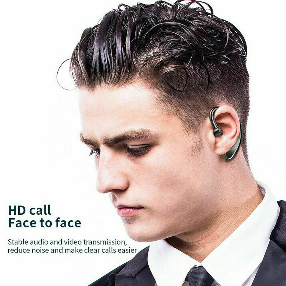 Bluetooth 5.0 Earpiece Driving Trucker Wireless Headset Earbuds Noise Cancelling BapMagic