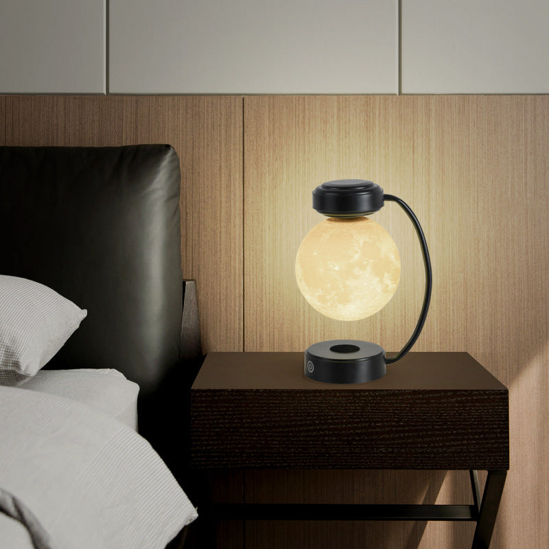 3D LED Moon Night Light Wireless Magnetic Levitating Rotating Floating Ball Lamp BapMagic