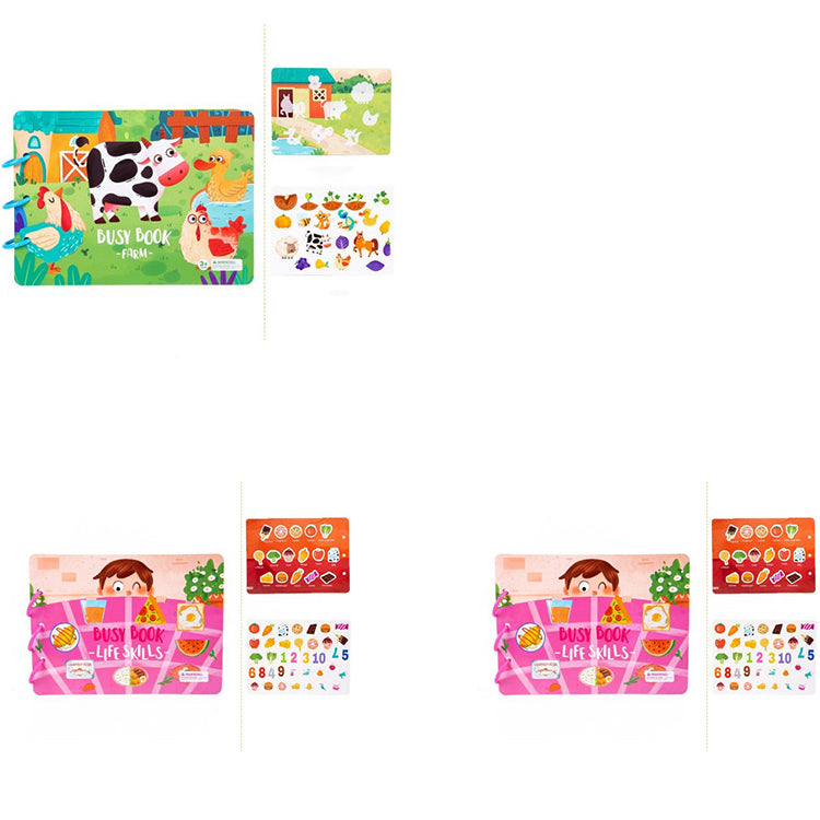 Children's Busy Book Educational Toys Repeated Paste BapMagic