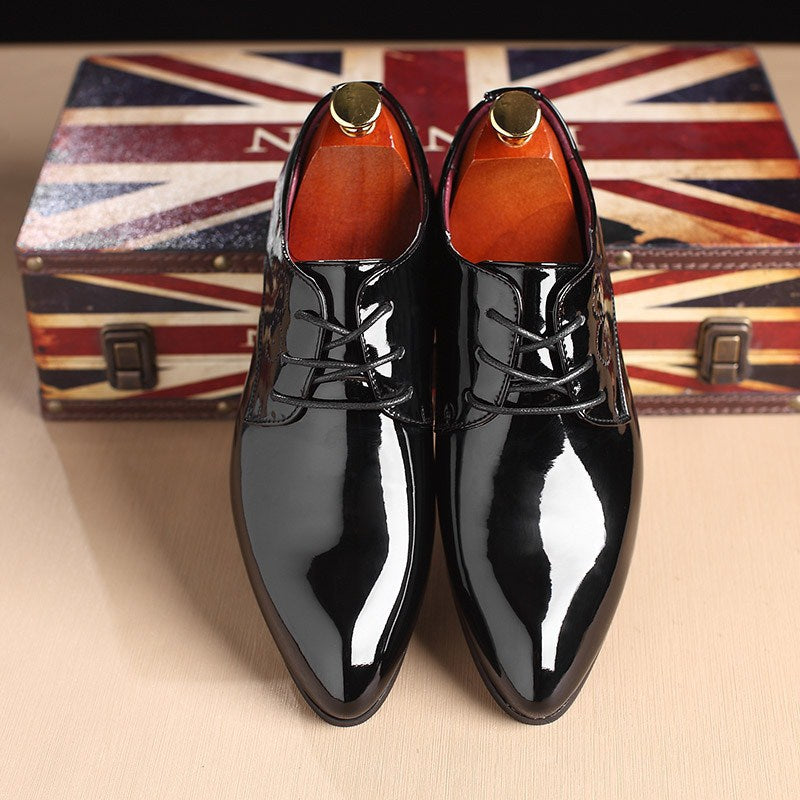 Men Leather Shoes Men Business Casual Dress Shoes BapMagic