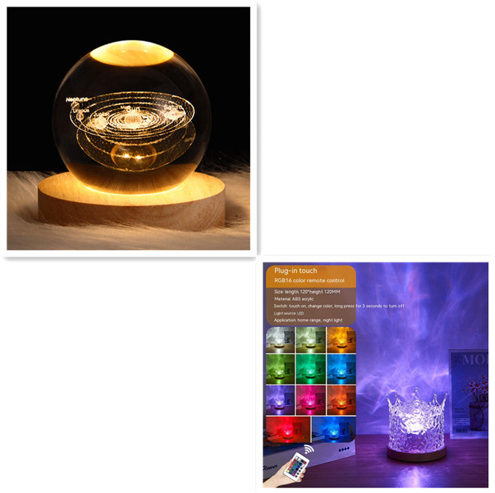 LED Water Ripple Ambient Night Light BapMagic