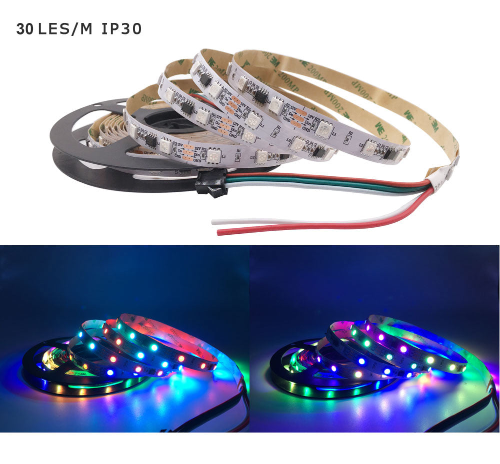 RGB 5050 Flexible Led Strip Lights SMD 12V DC BapMagic