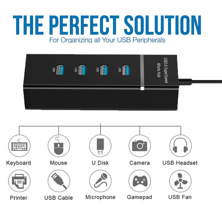 4 In 1 2.0 3.0 USB HUB Splitter High Speed Multi Splitter USB Adapter Expander Cable For Desktop PC Laptop Adapter USB HUB BapMagic