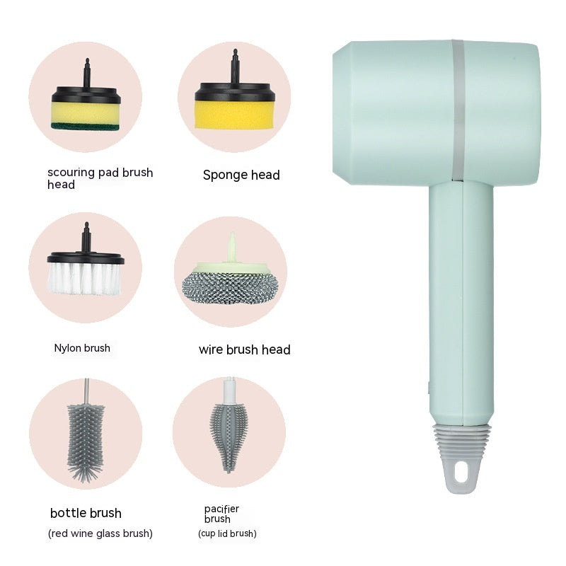 Electric Cleaning Brush Dishwashing Brush Automatic Wireless USB Rechargeable Professional Kitchen Bathtub Tile Cleaning Brushes BapMagic