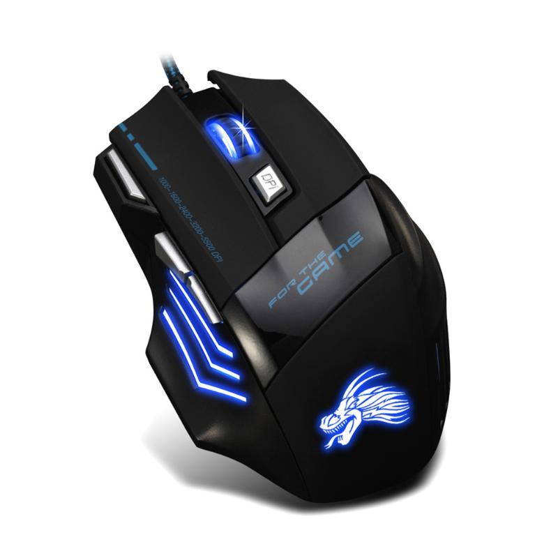 Professional Wired Gaming Mouse 5500DPI Adjustable 7 Buttons BapMagic