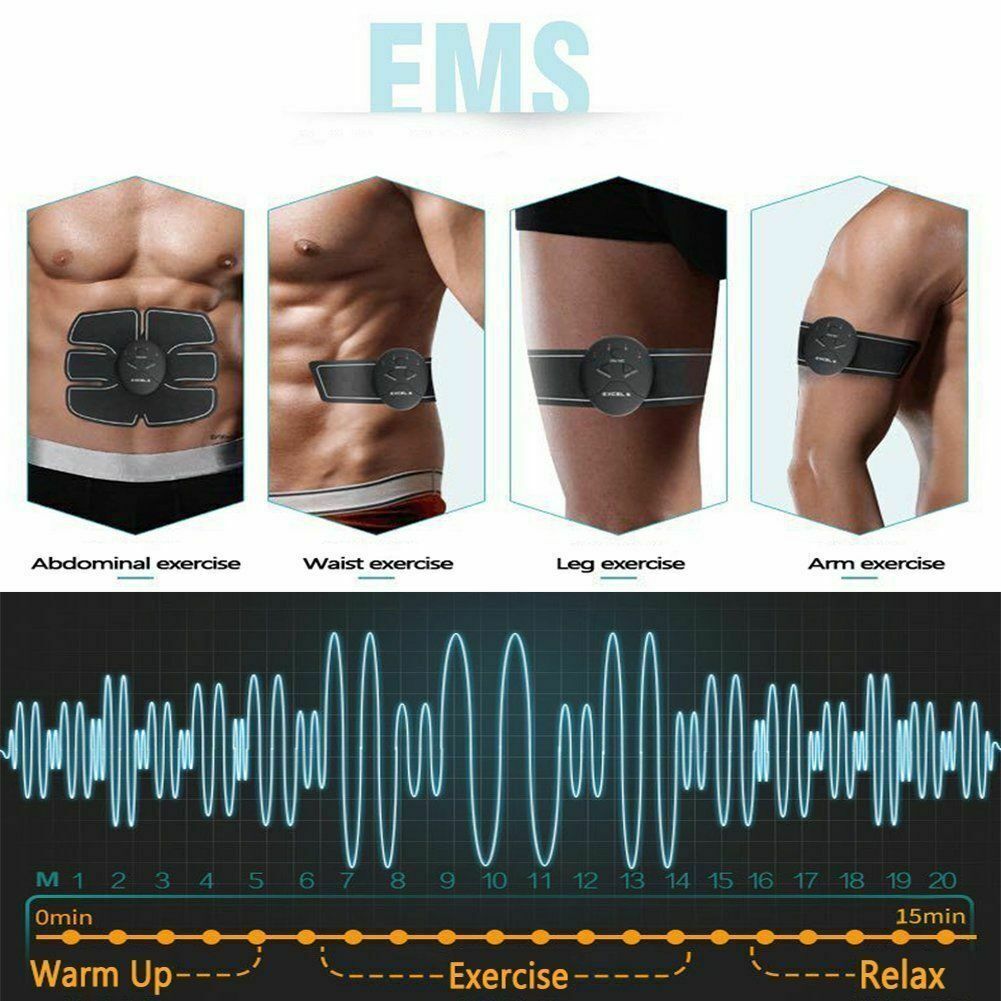 Electric Muscle Toner Machine ABS Toning Belt Simulation Fat Burner Belly Shaper BapMagic