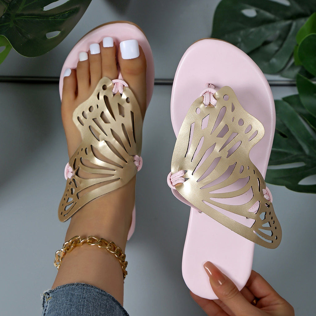 Fashion Hollow Butterfly Flip-Flops Summer Sandals BapMagic