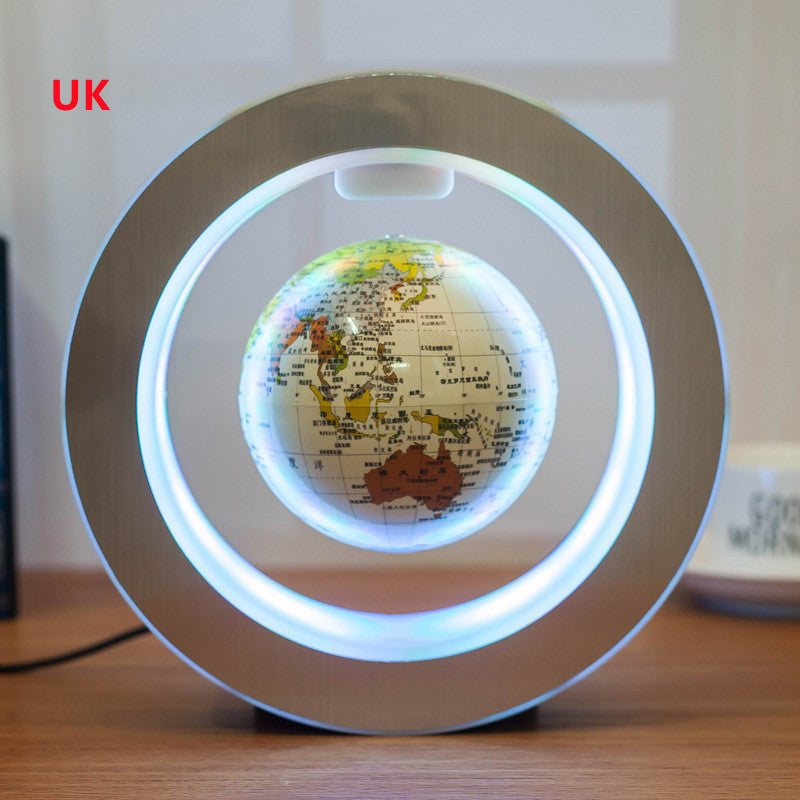 Round LED World Map Floating Globe Magnetic Levitation Light Anti Gravity Magic BapMagic