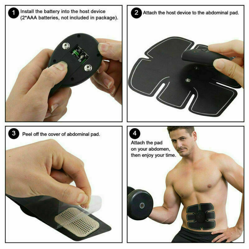 Electric Muscle Toner Machine ABS Toning Belt Simulation Fat Burner Belly Shaper BapMagic