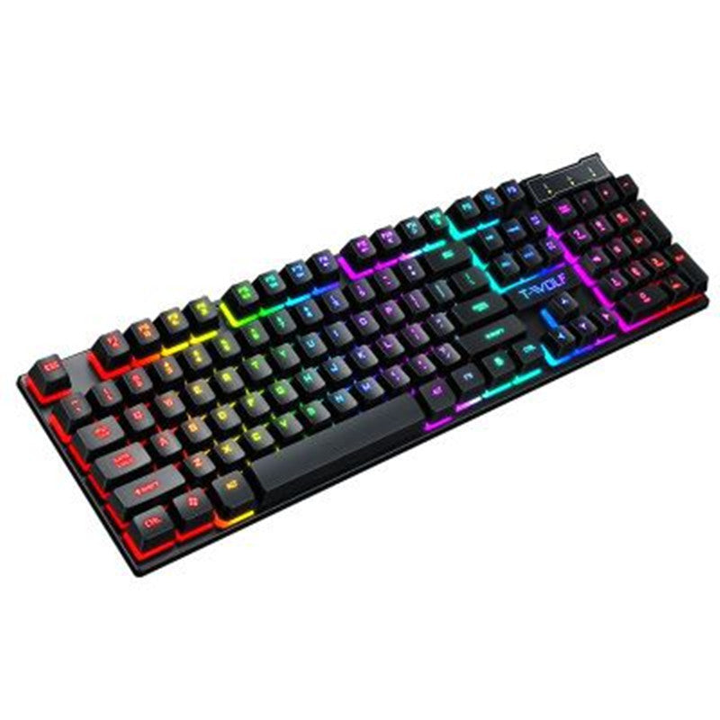 Gaming Usb Luminous Wired Keyboard Floating Manipulator BapMagic