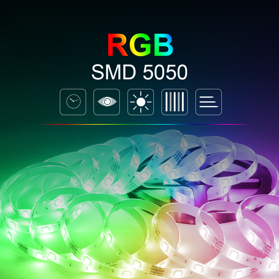 RGB 5050 Flexible Led Strip Lights SMD 12V DC BapMagic