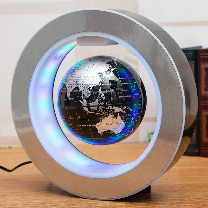 Round LED World Map Floating Globe Magnetic Levitation Light Anti Gravity Magic BapMagic