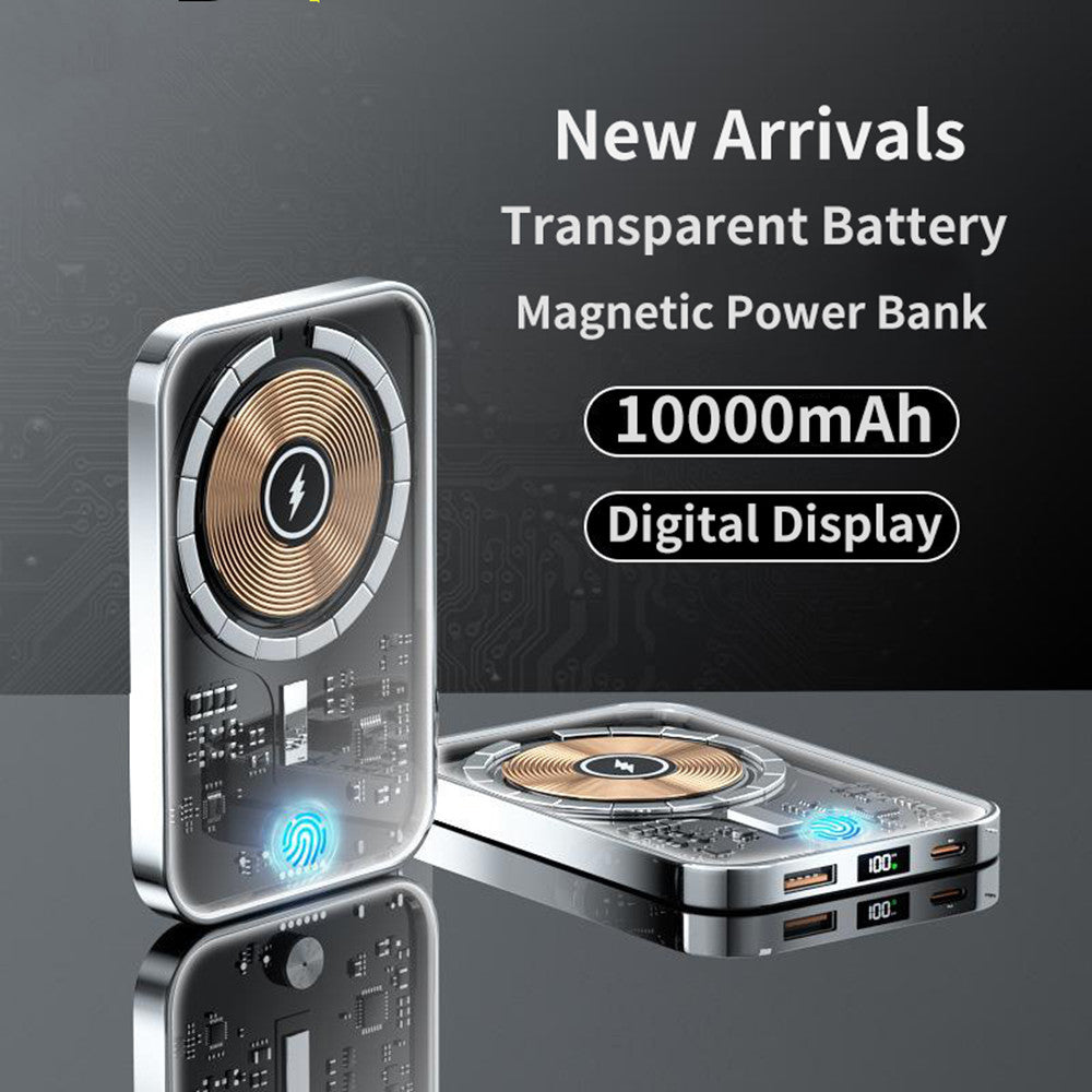 Transparent Magnetic Power Bank 22.5W Fast Charge BapMagic