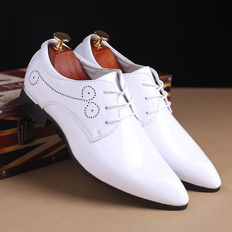 Men Leather Shoes Men Business Casual Dress Shoes BapMagic