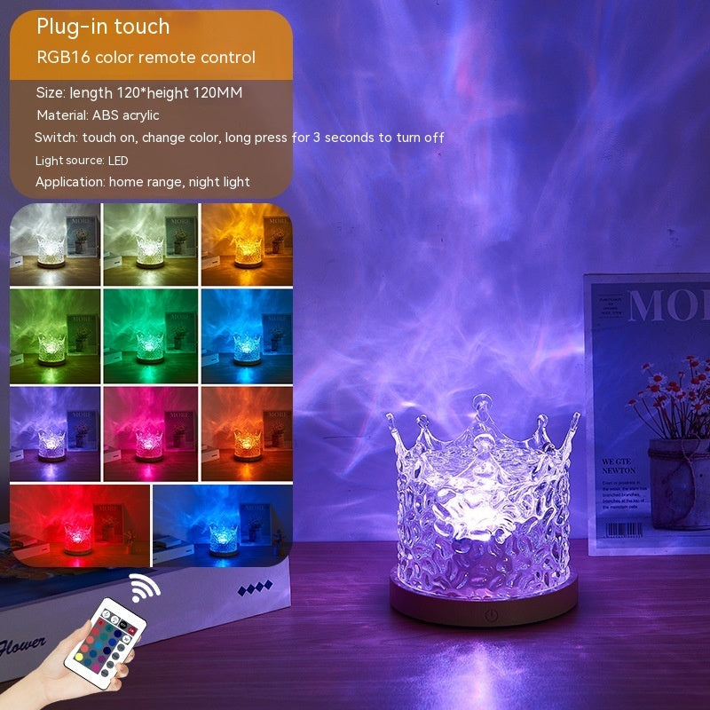 LED Water Ripple Ambient Night Light BapMagic