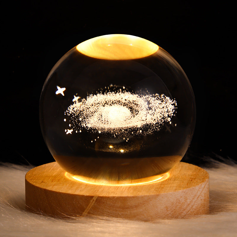 LED Night Light Galaxy Crystal Ball BapMagic