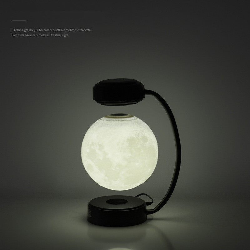 3D LED Moon Night Light Wireless Magnetic Levitating Rotating Floating Ball Lamp BapMagic