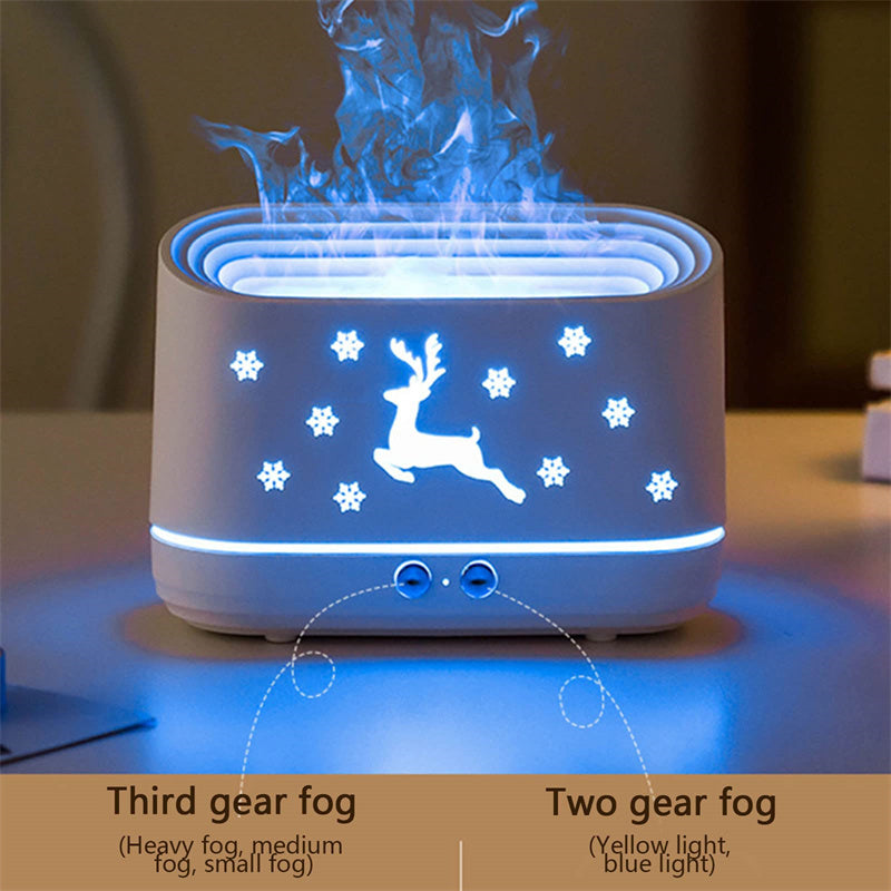 Elk Flame Humidifier Diffuser Mute Household Atmosphere Lamp BapMagic