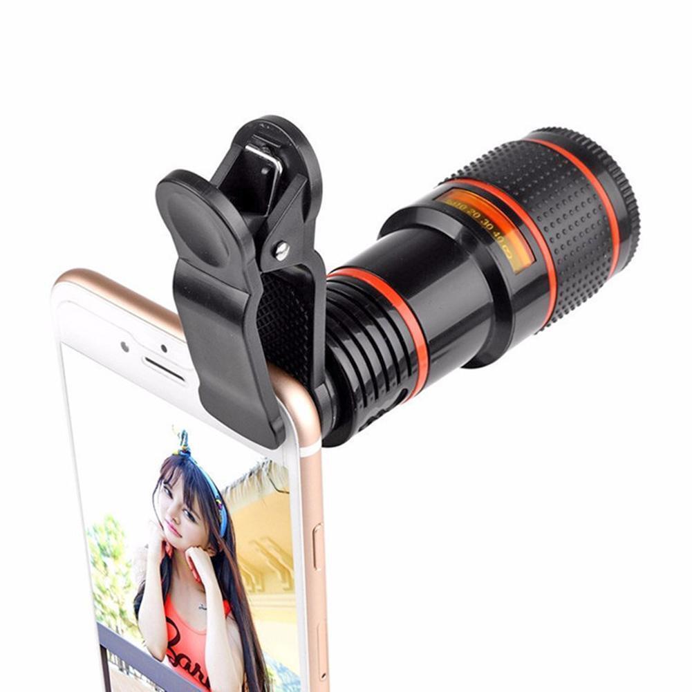 HD 8X Clip On Optical Zoom Telescope Camera Lens For Universal Mobile Cell Phone BapMagic