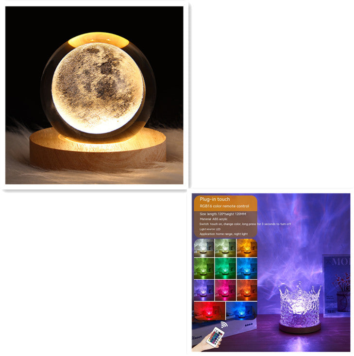 LED Water Ripple Ambient Night Light BapMagic