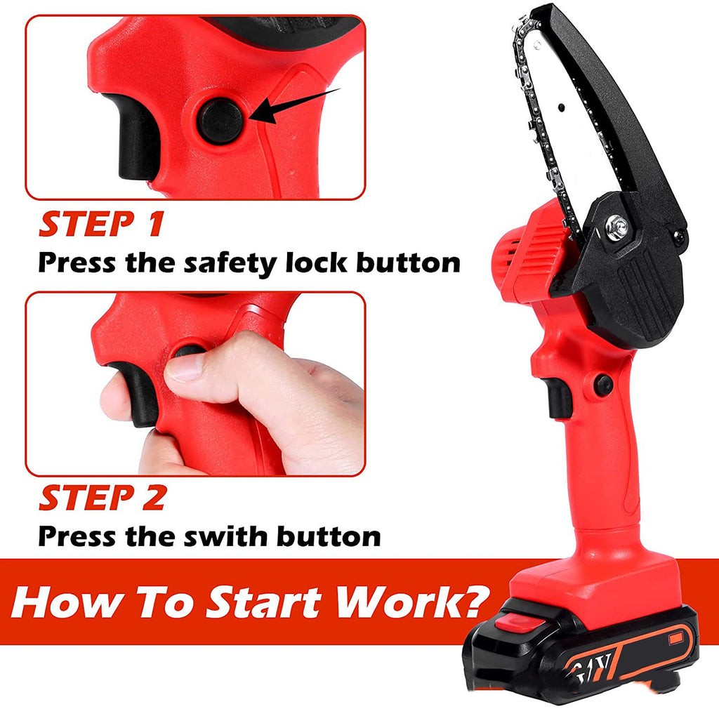 Mini Charging Wireless Handheld Chainsaw Woodworking BapMagic