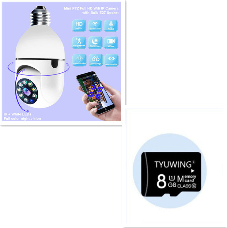 WiFi CAMERA 1080P Bulb 4X Zoom Camera E27 Home 5GWiFi Alarm Monitor BapMagic