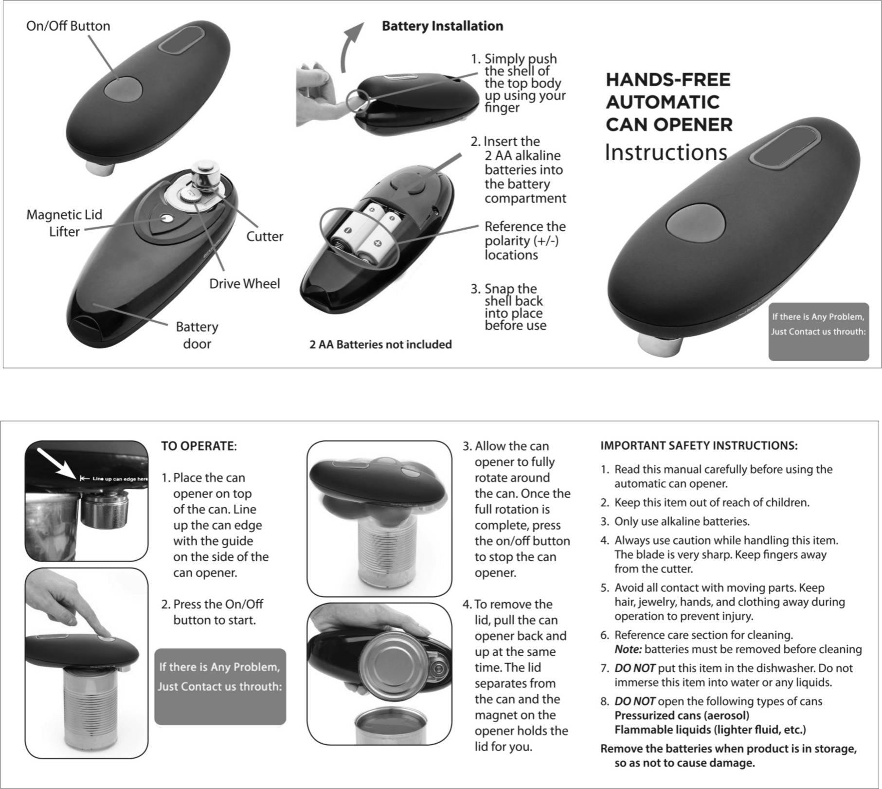 Electric Can Opener BapMagic