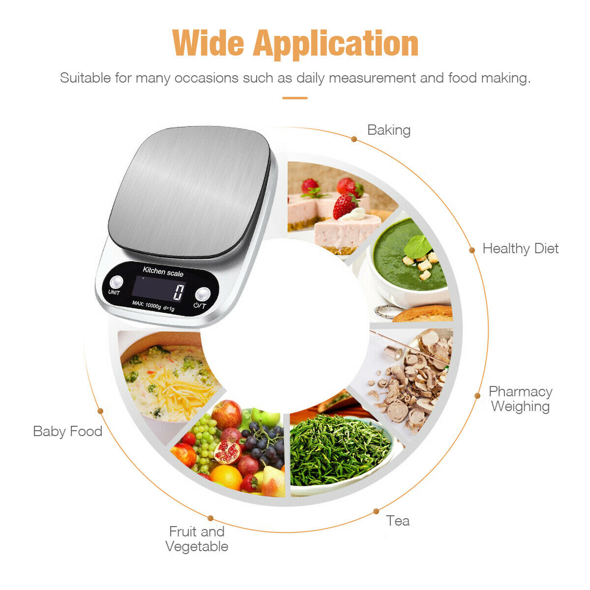 Digital Kitchen Food Diet Scale BapMagic