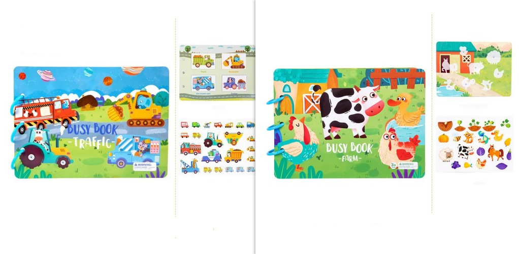 Children's Busy Book Educational Toys Repeated Paste BapMagic