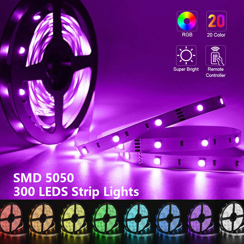 RGB 5050 Flexible Led Strip Lights SMD 12V DC BapMagic