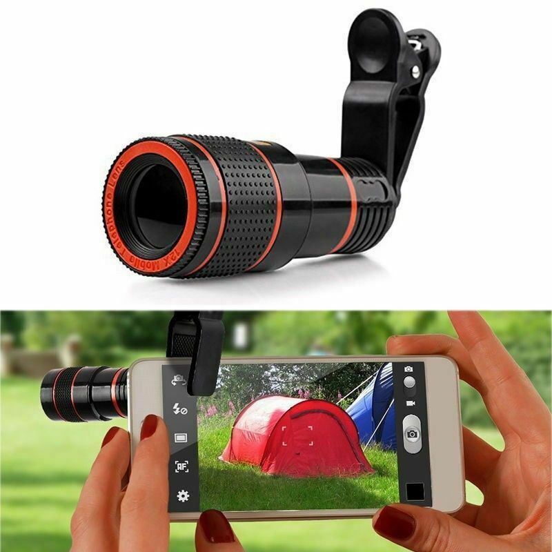 HD 8X Clip On Optical Zoom Telescope Camera Lens For Universal Mobile Cell Phone BapMagic