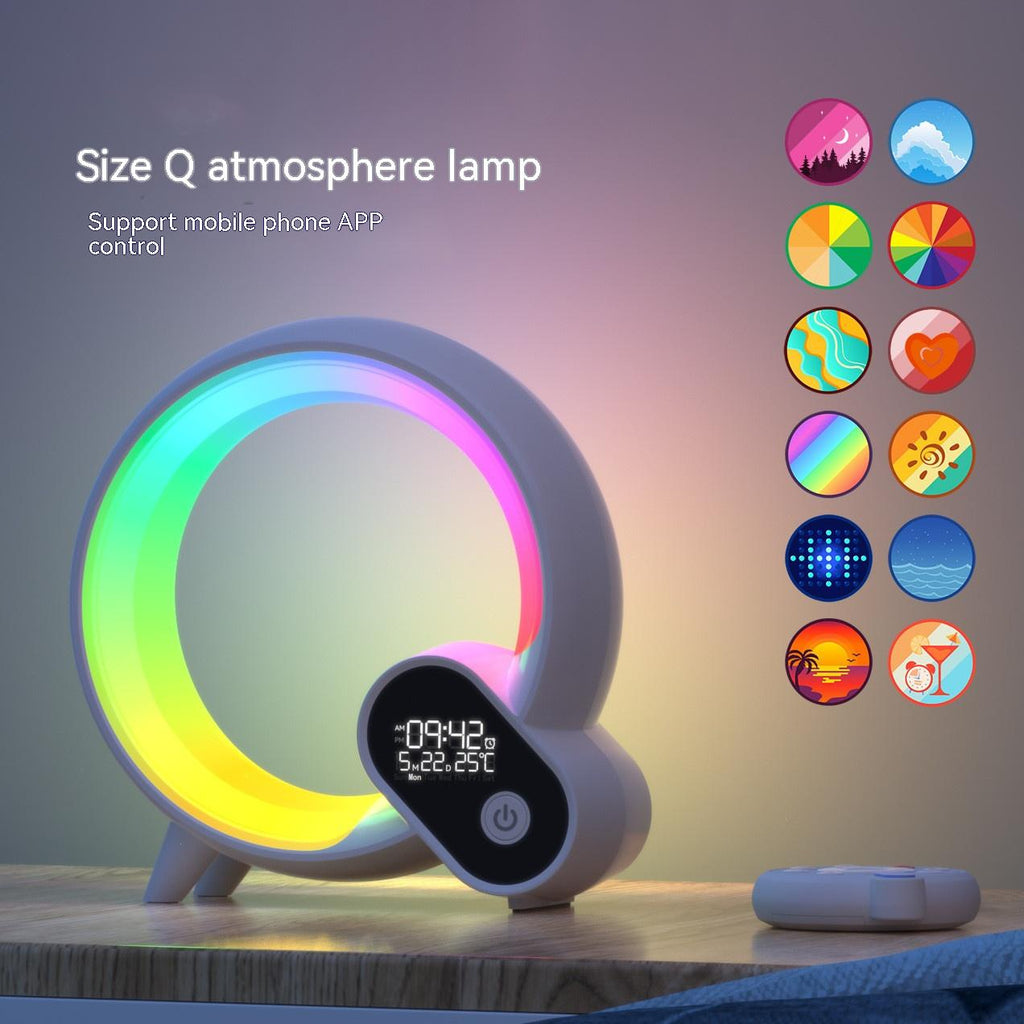 Creative Q Light Analog Sunrise Digital Display Alarm Clock BapMagic