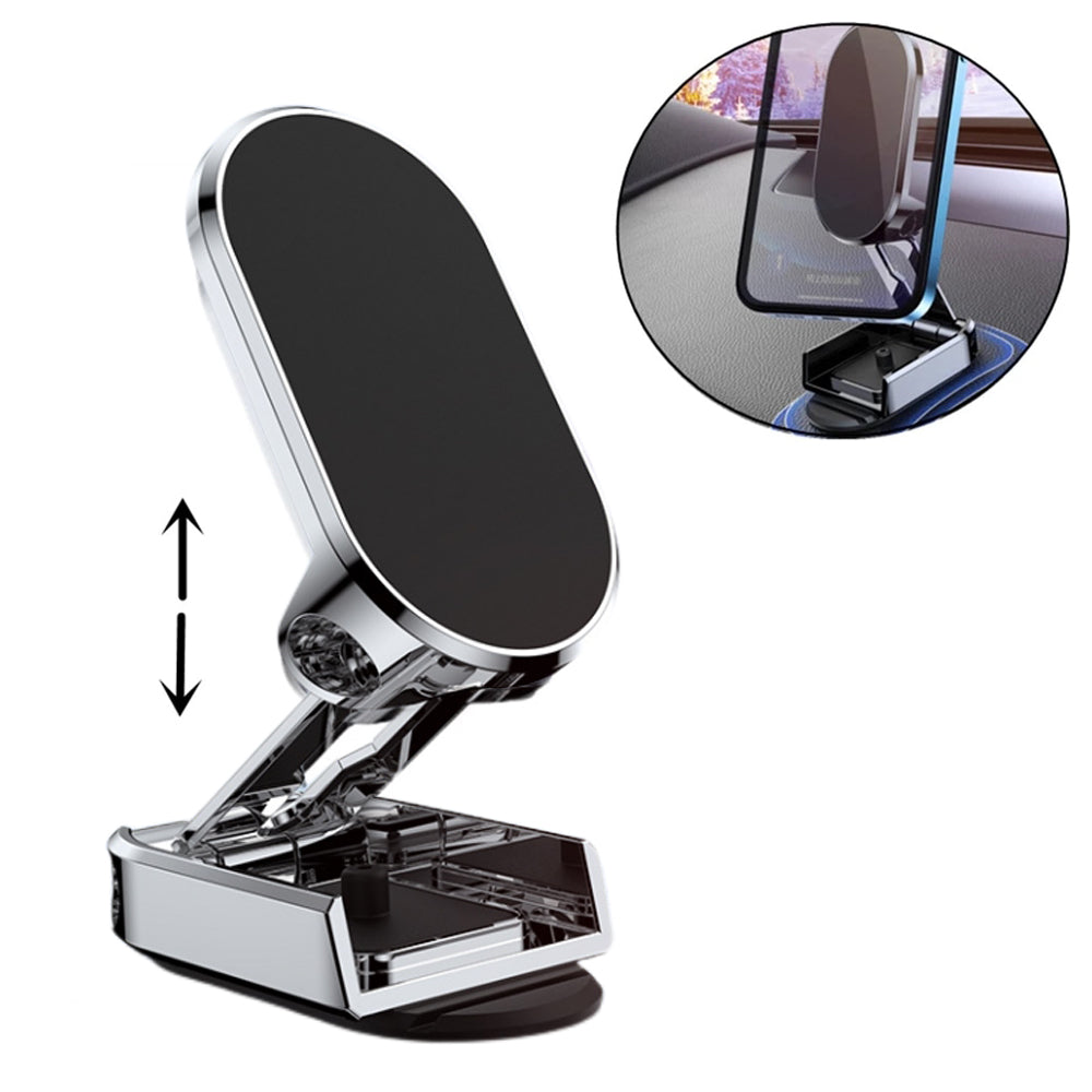 Rotate Metal Magnetic Car Phone Holder Foldable Universal Mobile Phone Stand Air Vent Magnet Mount GPS Support BapMagic