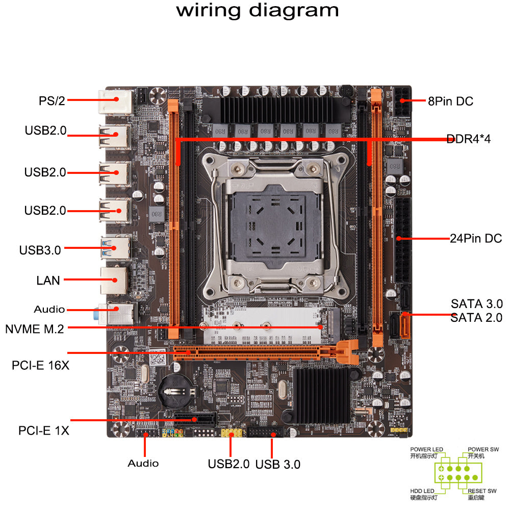 X99 Computer Motherboard DDR4 Server BapMagic