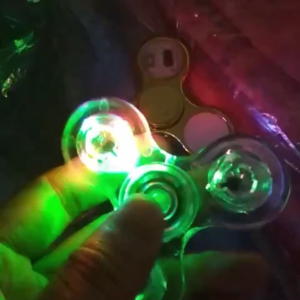 Luminous LED light Fidget Spinner Hand Top Spinner